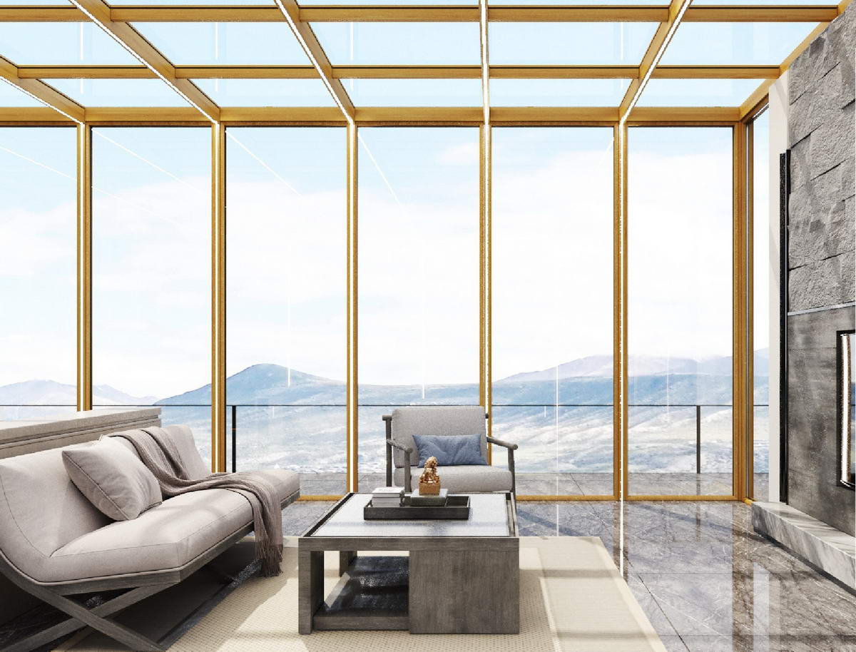 铝合金阳光房框架-0027